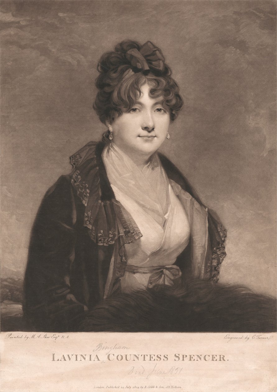 Lavinia Binghamová, hraběnka Spencerová od Charles Turner