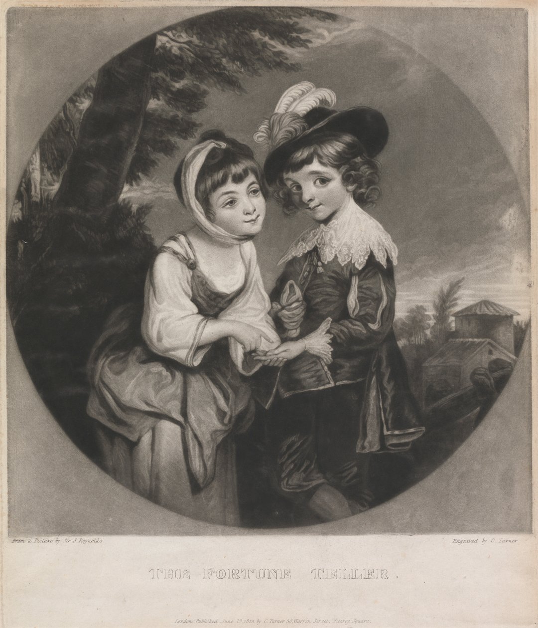 Lord Henry a lady Charlotte Spencer: The Fortune Teller od Charles Turner