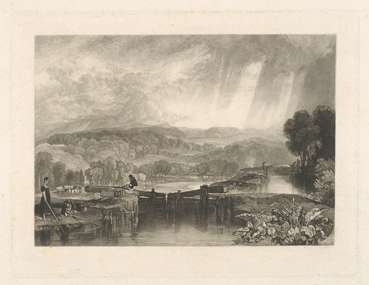 More Park, poblíž Watfordu, na řece Colne od Charles Turner