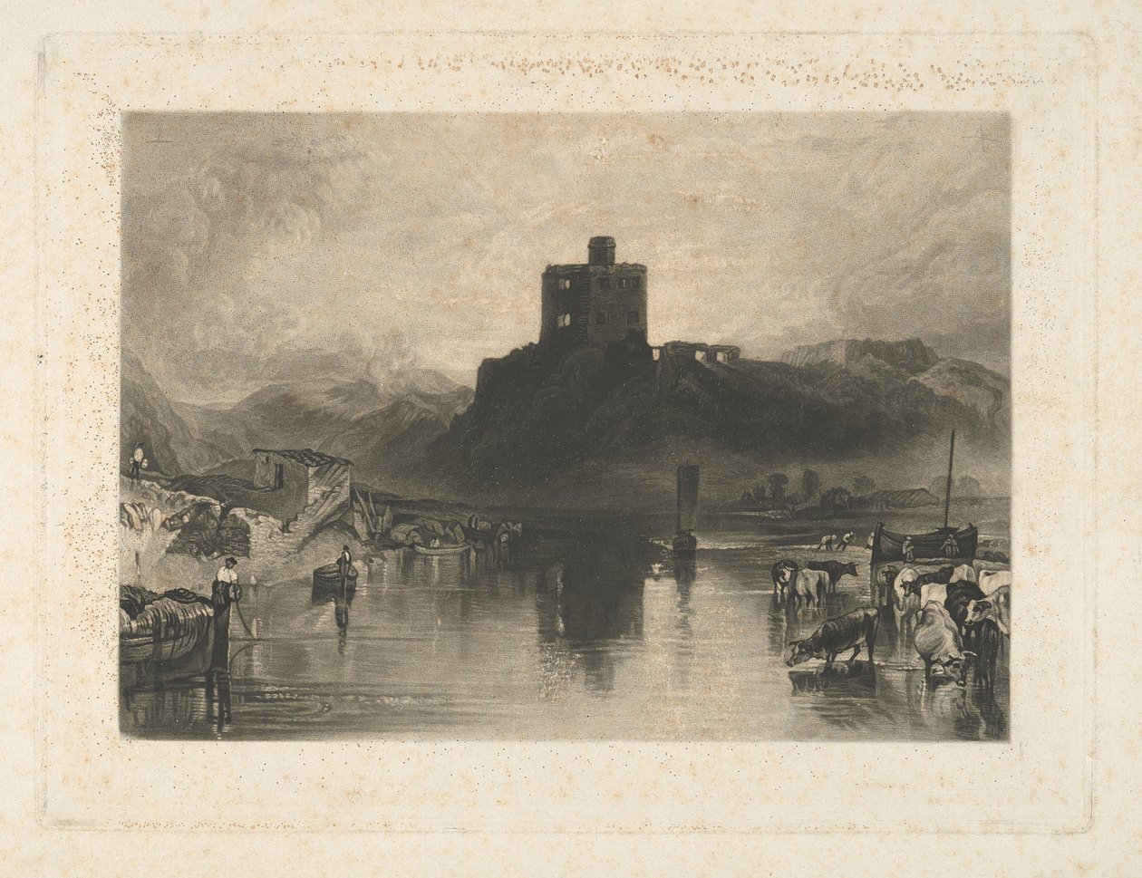 Hrad Norham, na řece Tweed od Charles Turner