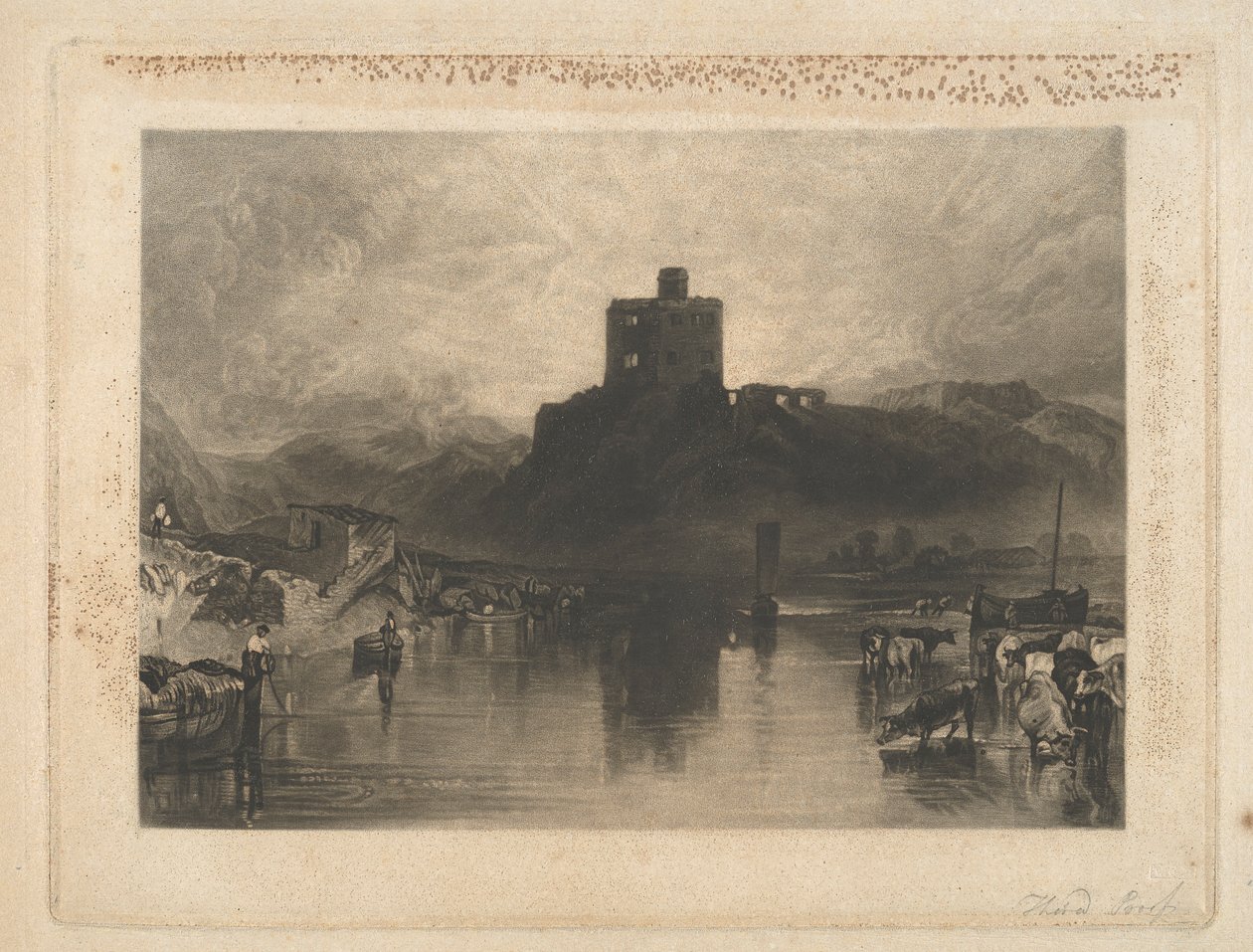 Hrad Norham, na řece Tweed od Charles Turner