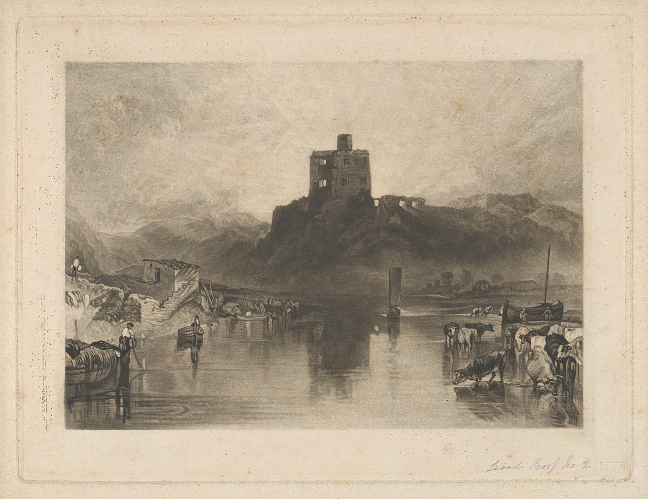 Hrad Norham, na řece Tweed od Charles Turner