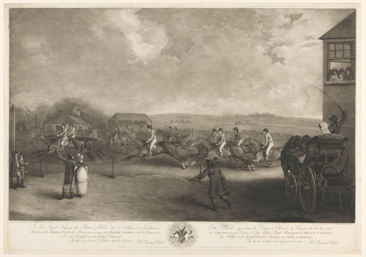 Dostihy ve Welter Stakes 16. června 1801 od Charles Turner