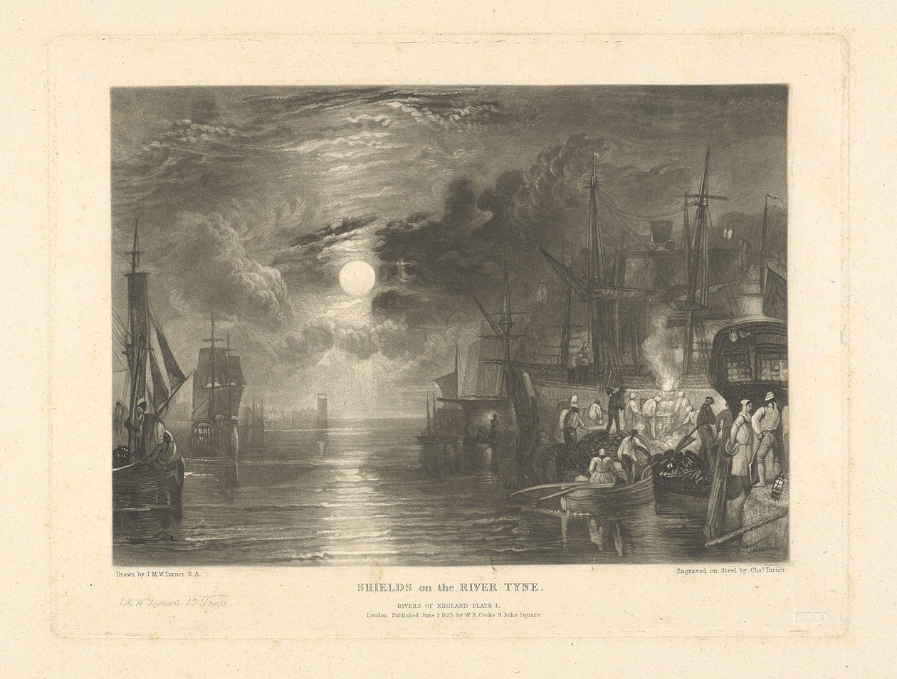 Štíty na řece Tyne od Charles Turner