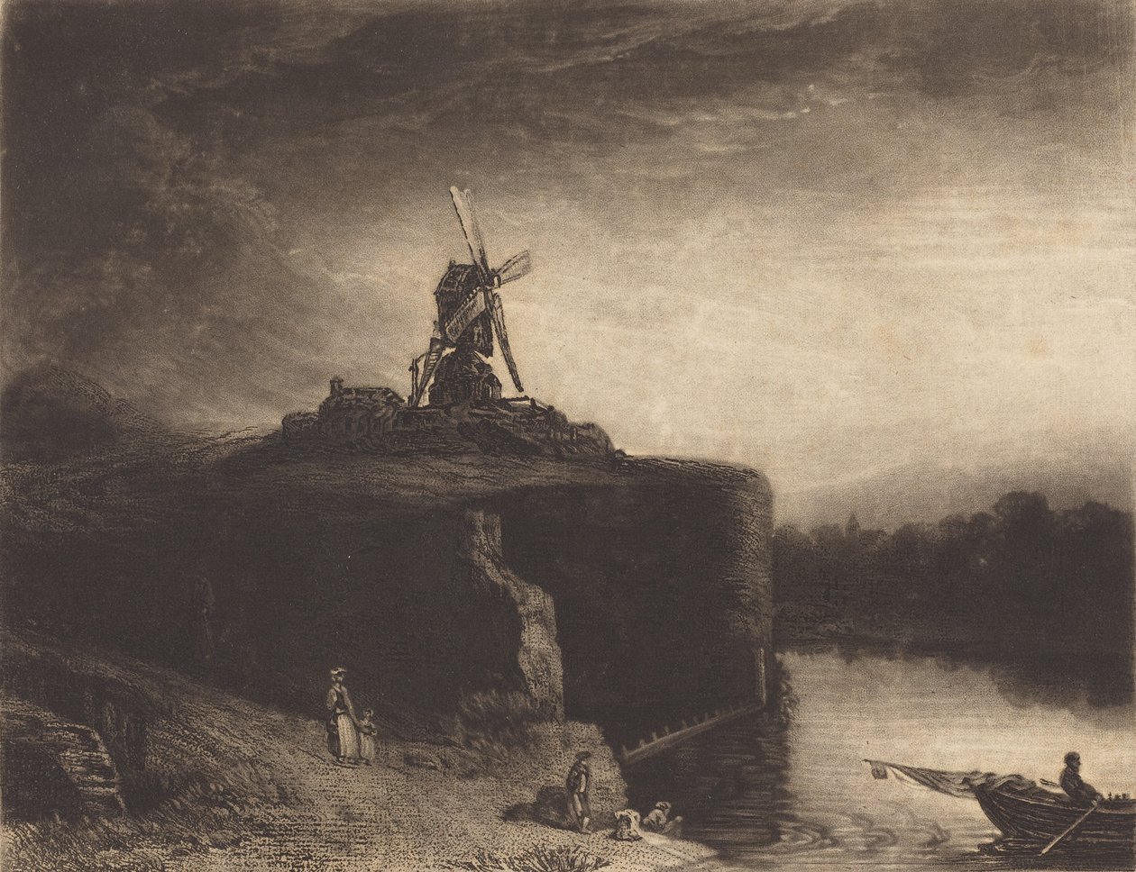 The Mill, publikoval 1823. od Charles Turner