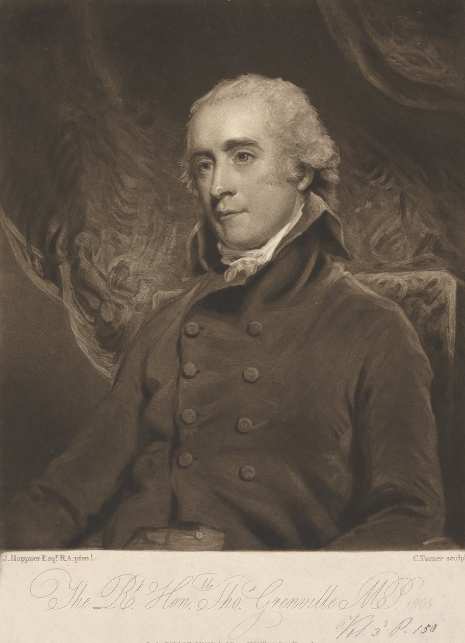 Jeho Excelence Thomas Grenville od Charles Turner