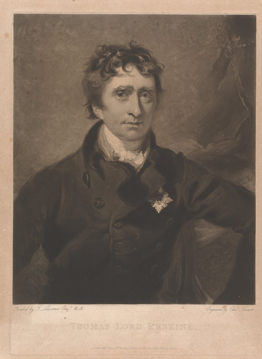 Thomas Erskine, 1. baron Erskine od Charles Turner