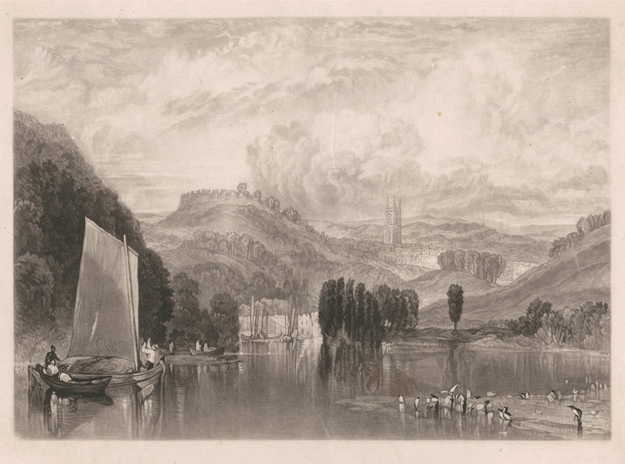 Totnes, na řece Dart od Charles Turner