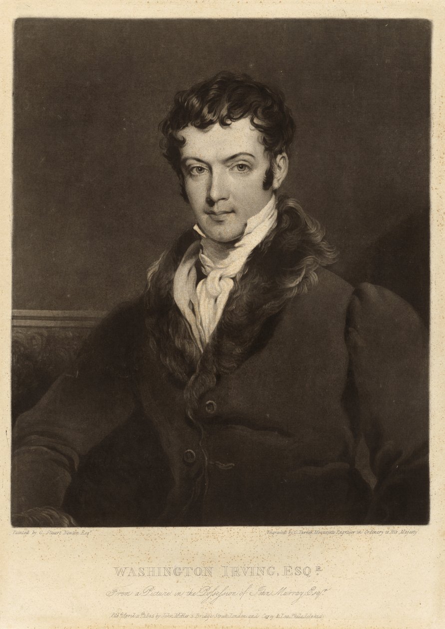 Washington Irving od Charles Turner