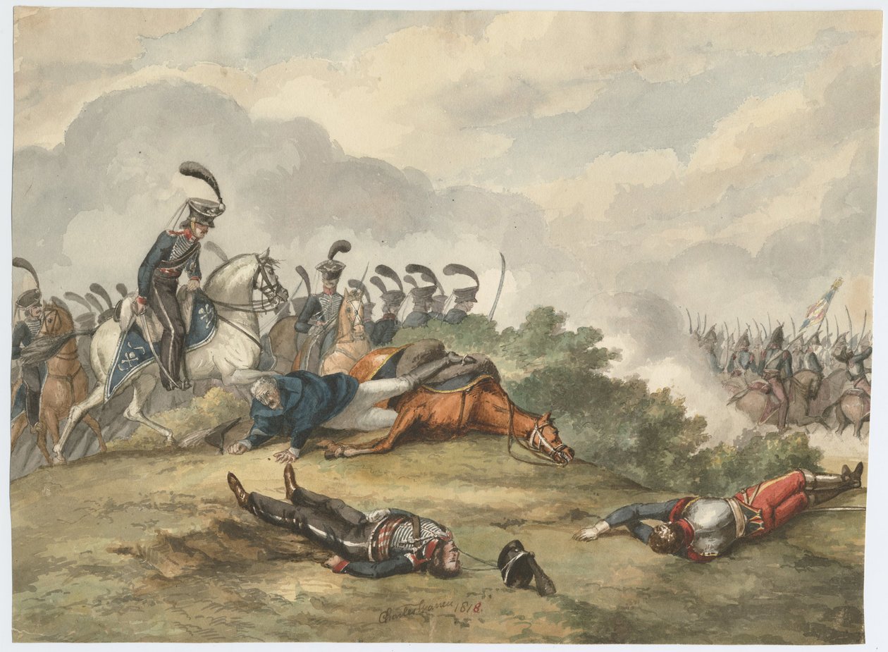 Maršál Blücher v bitvě u Ligny dne 16. června 1815 od Charles Turner Warren