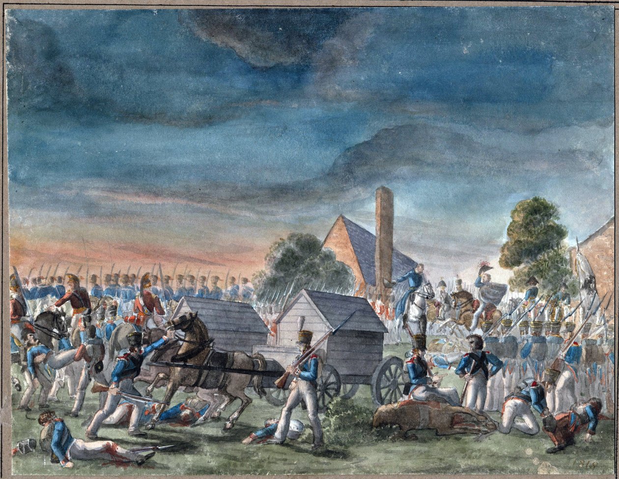 Setkání vévody z Wellingtonu a prince Bluechera od Charles Turner Warren