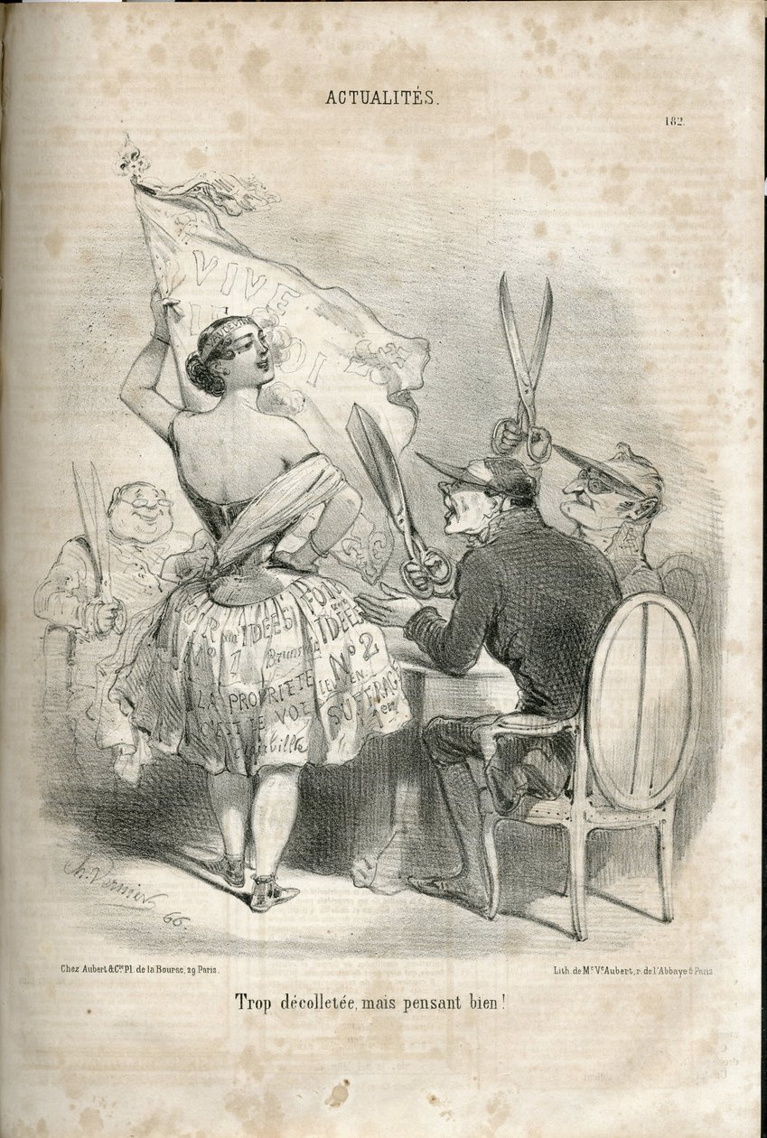 Ilustrace Charles Vernier (? -1887) v Le Charivari od Charles Vernier