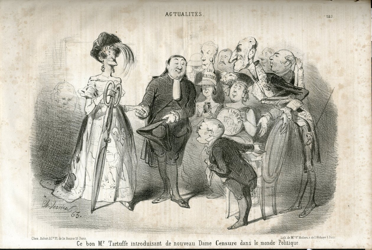 Ilustrace Charles Vernier (? -1887) v Le Charivari od Charles Vernier