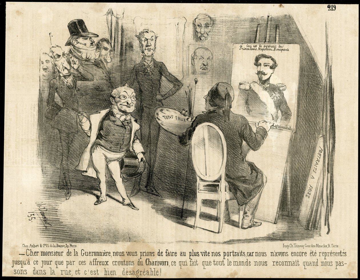 Ilustrace Charles Vernier (? -1887) v Le Charivari od Charles Vernier