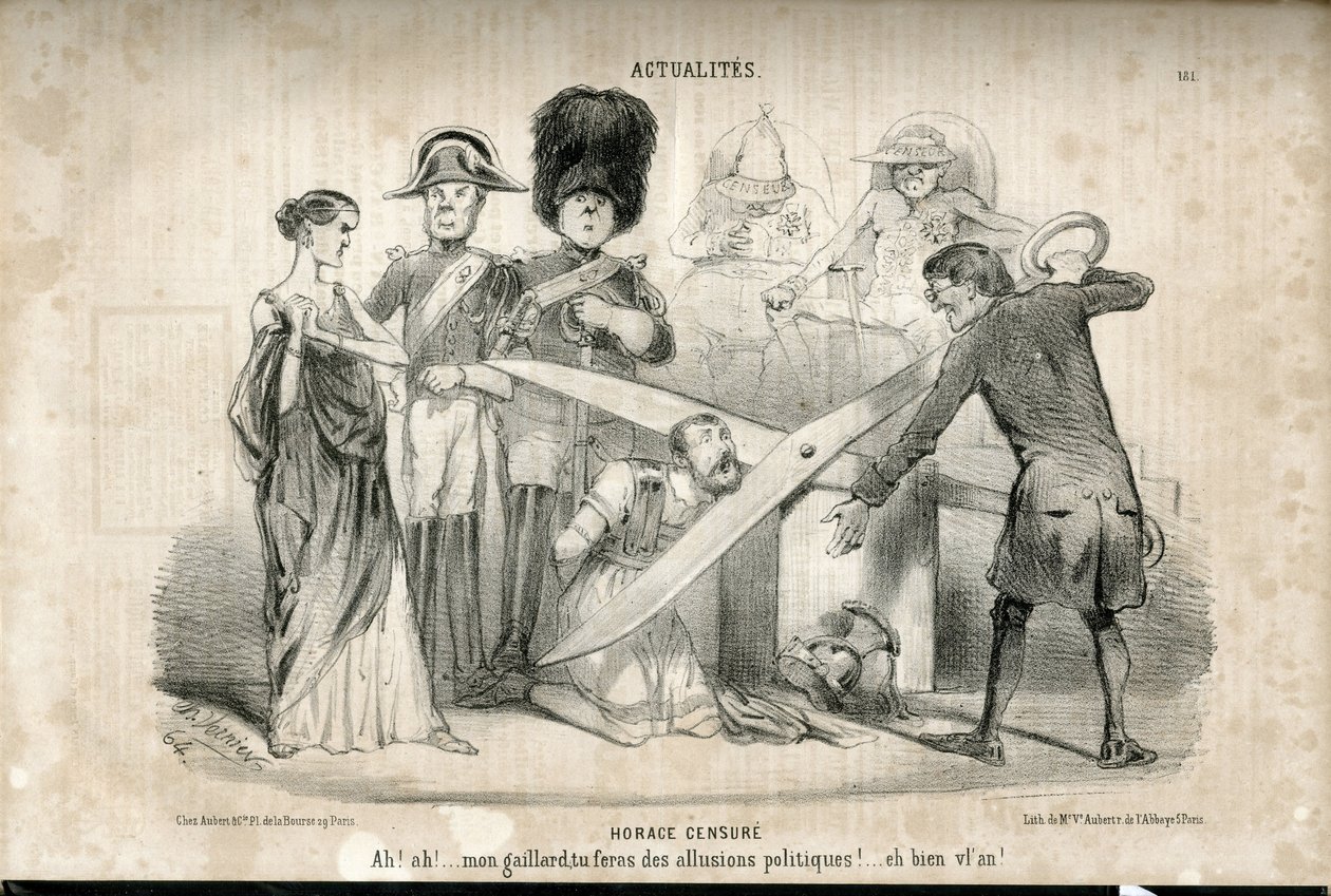 Ilustrace Charlese Verniera (? -1887) v Le Charivari od Charles Vernier