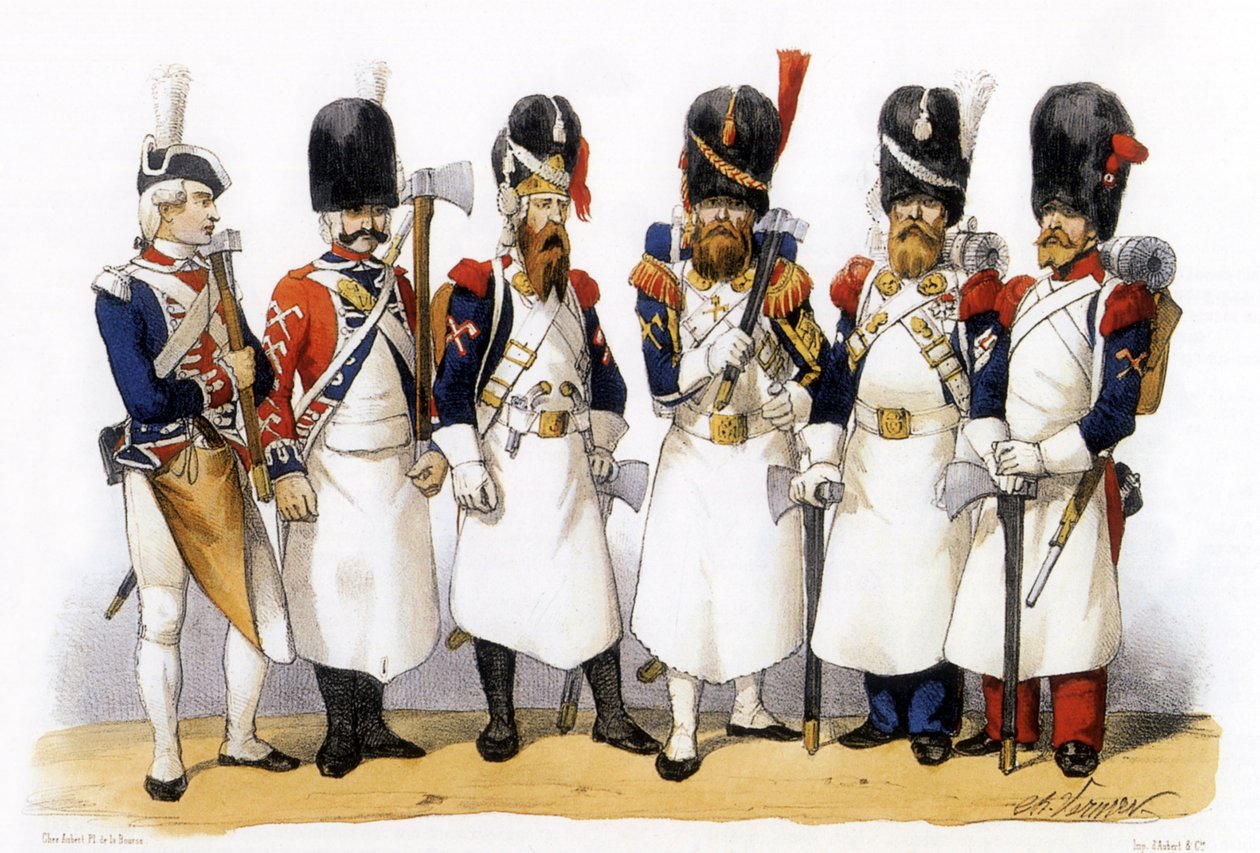 Uniformy francouzské armády: Pionýři pěchoty od Charles Vernier