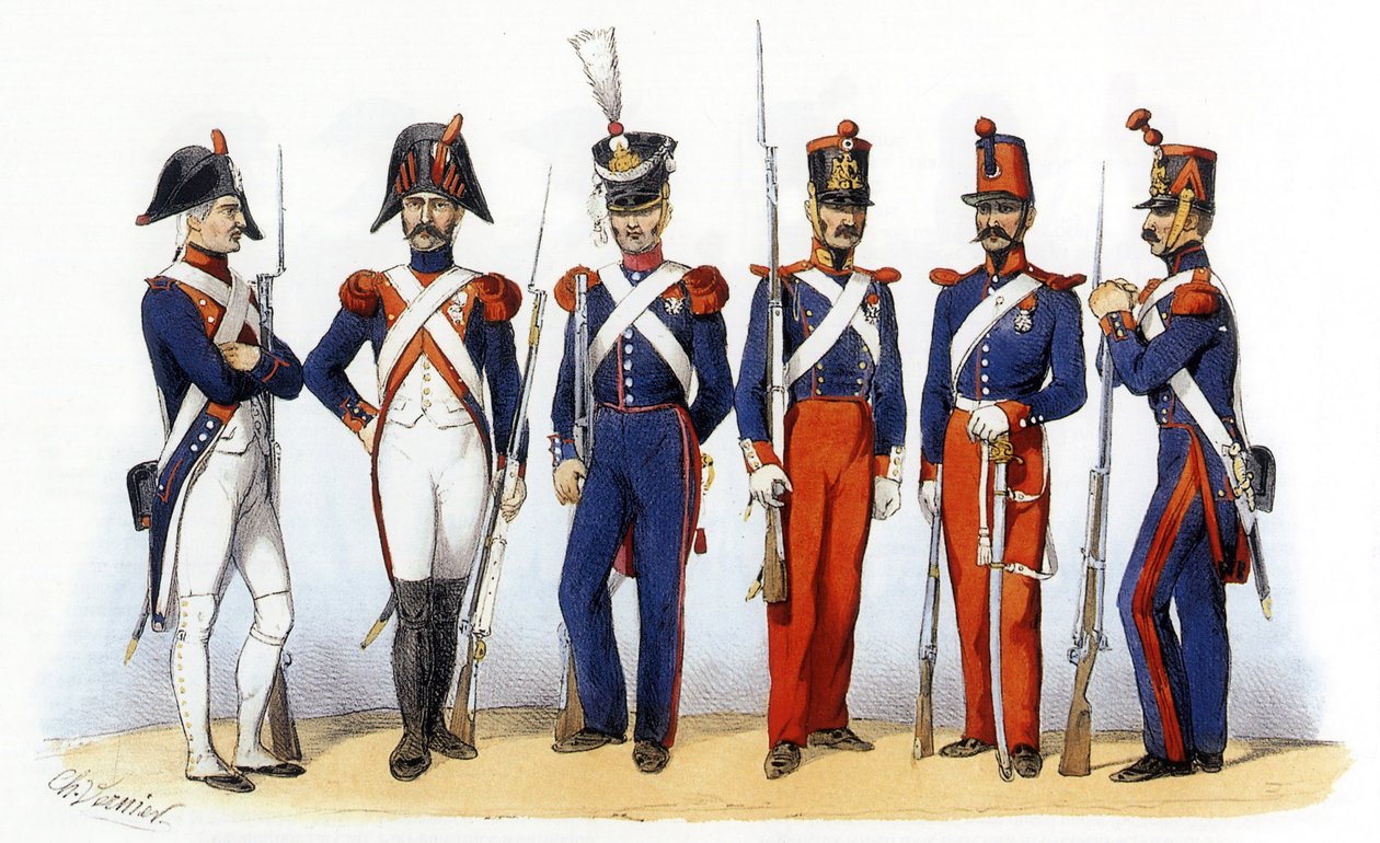 Uniformy francouzské armády: veteráni od Charles Vernier