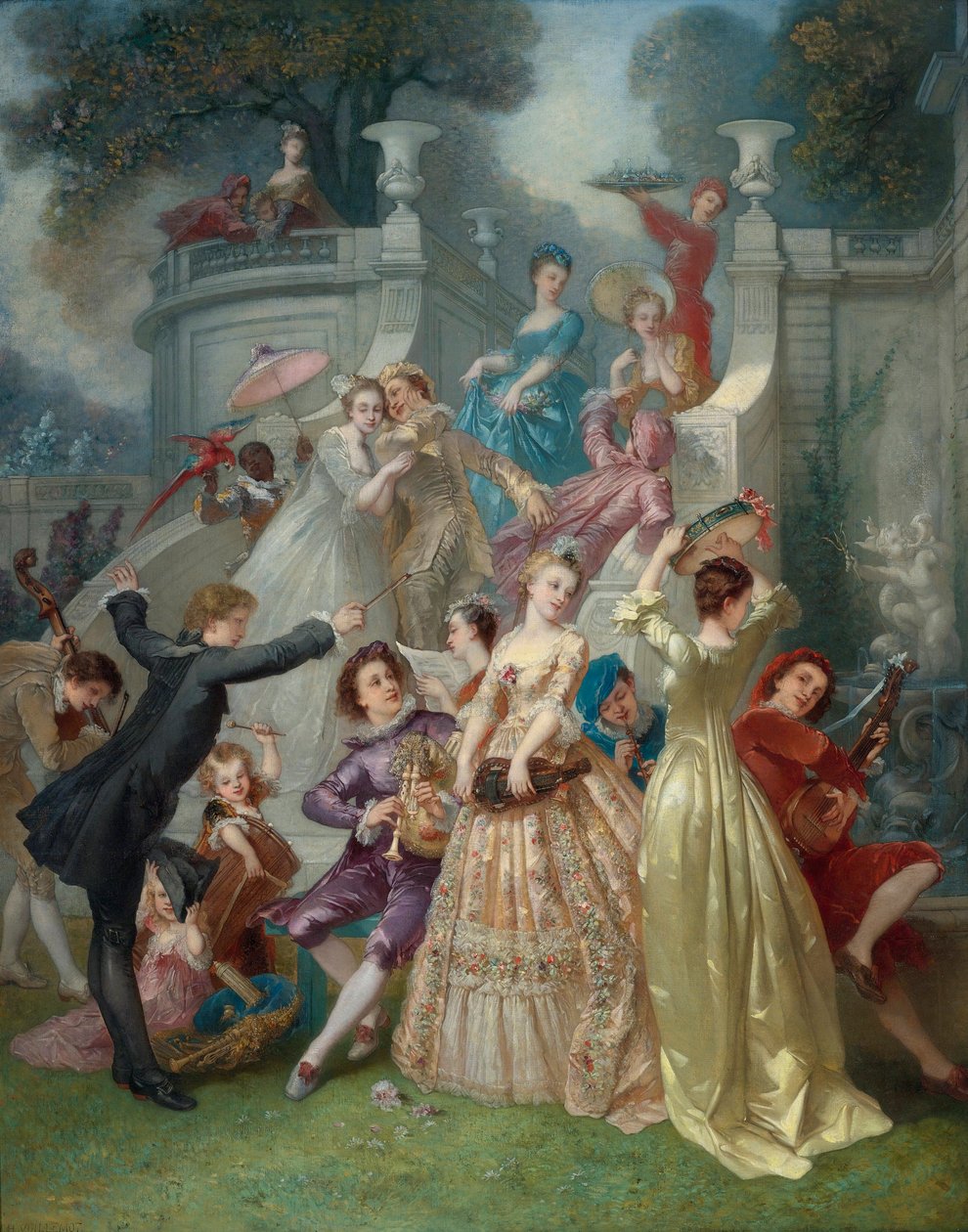 Ó mládí! Jaro života! Ó jaro! Mládež roku! par Voillemot, Andre-Charles (1823-1893). Olej na plátně, rozměr : 163,5x131, , Soukromá sbírka od Charles Voillemot