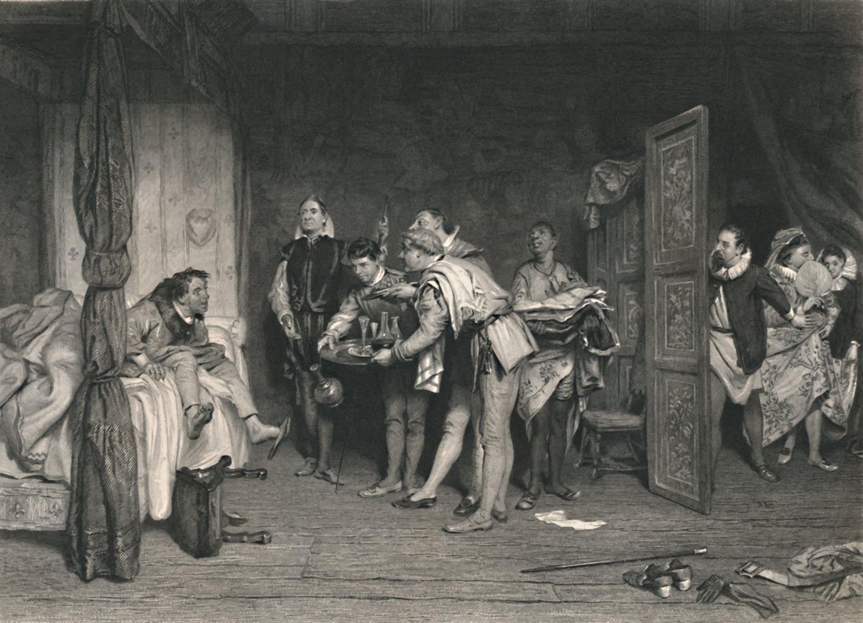 Christopher Sly Zkrocení zlé ženy, c1870. od Charles W. Sharpe