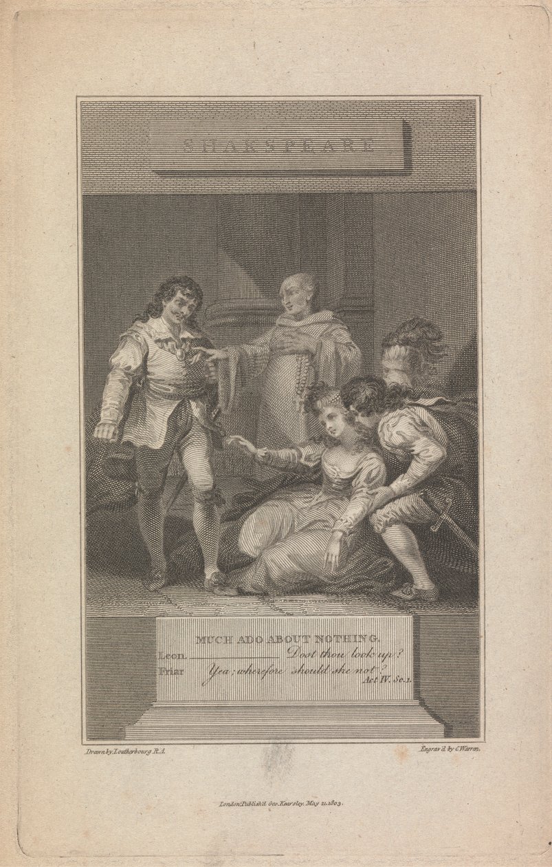 Mnoho povyku... dějství IV, Sc. 1 od Charles Warren