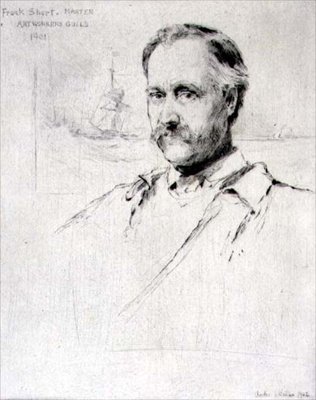 Sir Frank Short (1857-1945) malíř a rytec, mistr cechu uměleckých dělníků v roce 1901 od Charles Watson