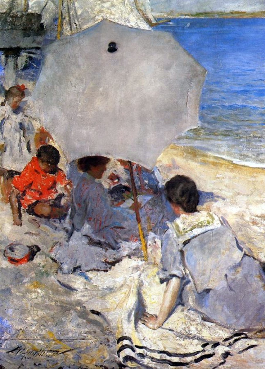 Na pláži, cca 1900-05 od Charles Webster Hawthorne