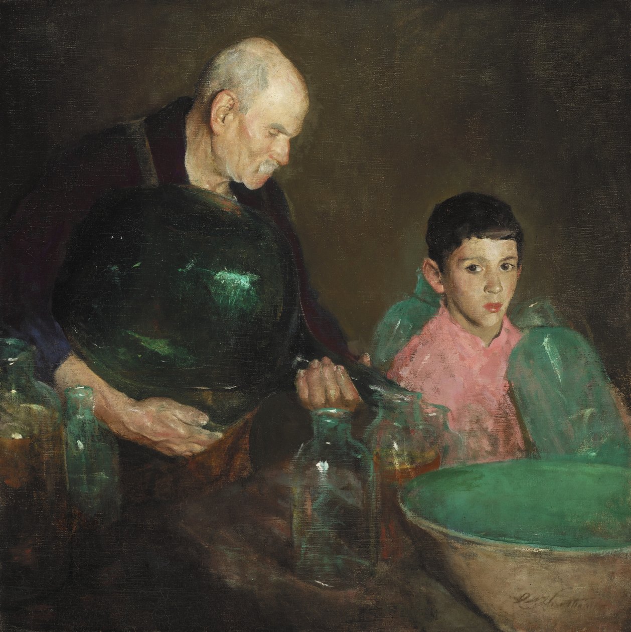 Rafinace ropy, kolem roku 1910 od Charles Webster Hawthorne