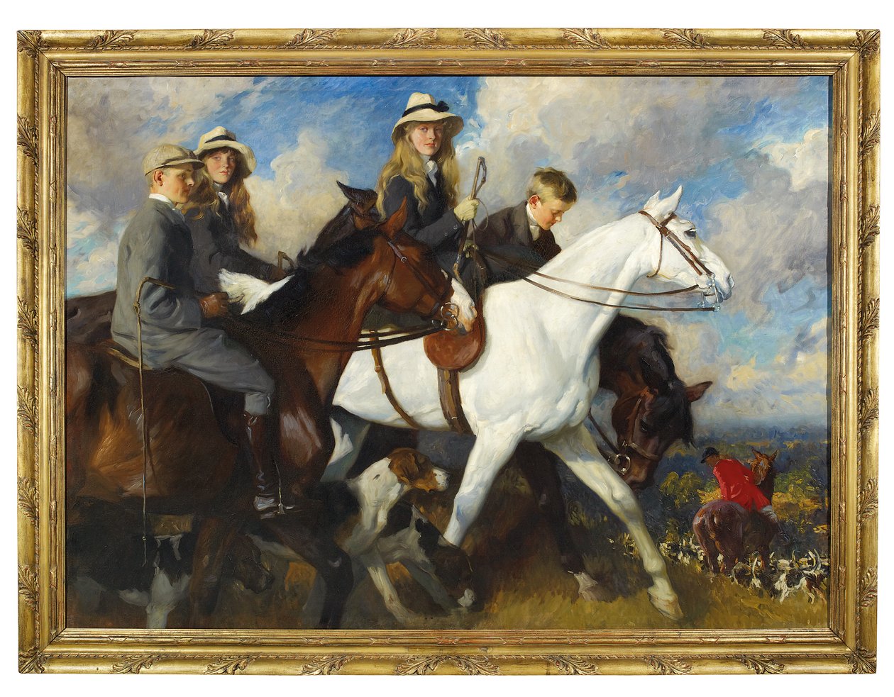 S Yorkem a Ainsty - Děti pana Edwarda Lycetta Greena, M.F.H. od Charles Wellington Furse