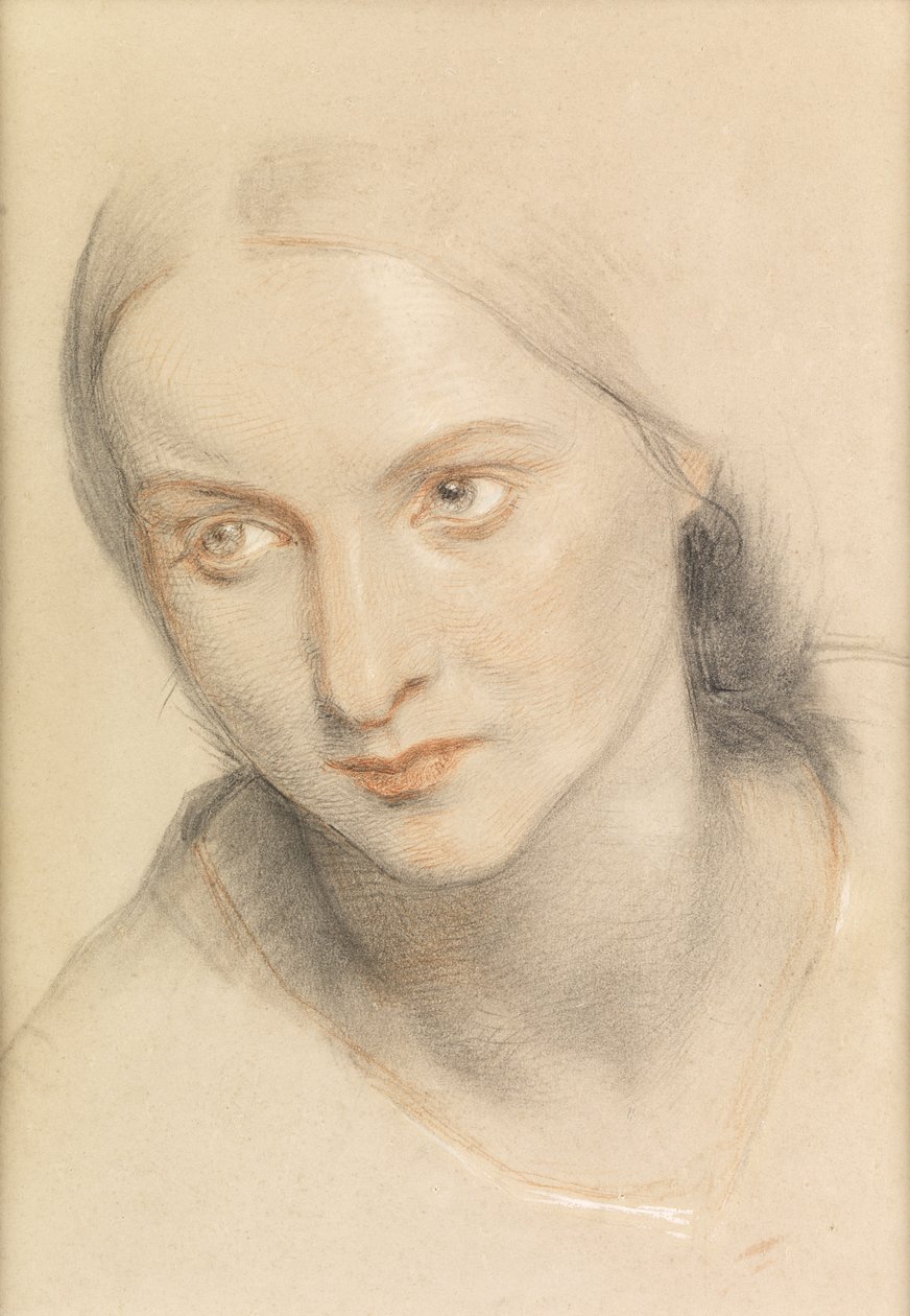 Studie o ženské hlavě, 1894 od Charles West Cope