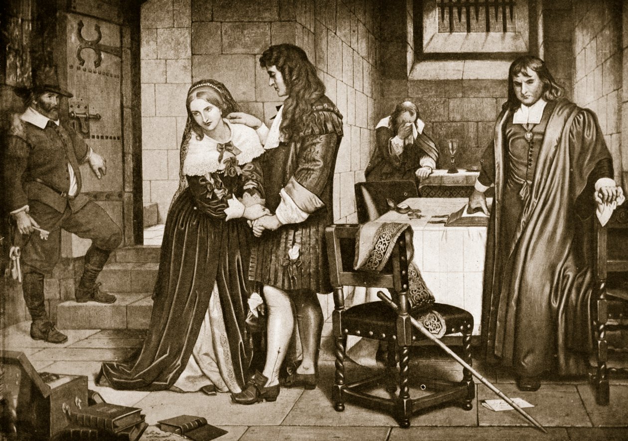 Rozloučení lorda a lady Russellových, 1683 od Charles West Cope