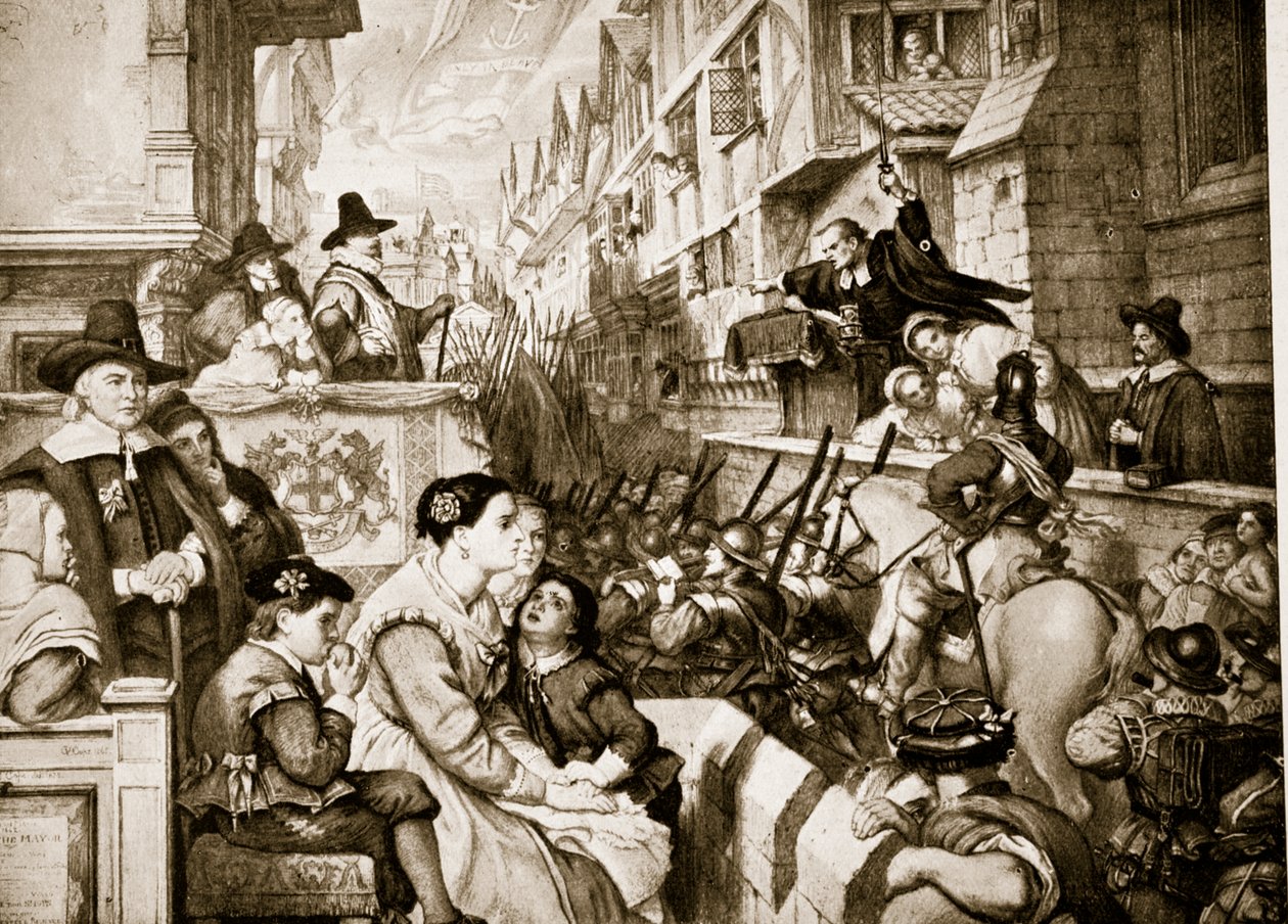 Vlakové skupiny opouštějí Londýn, ilustrace z 