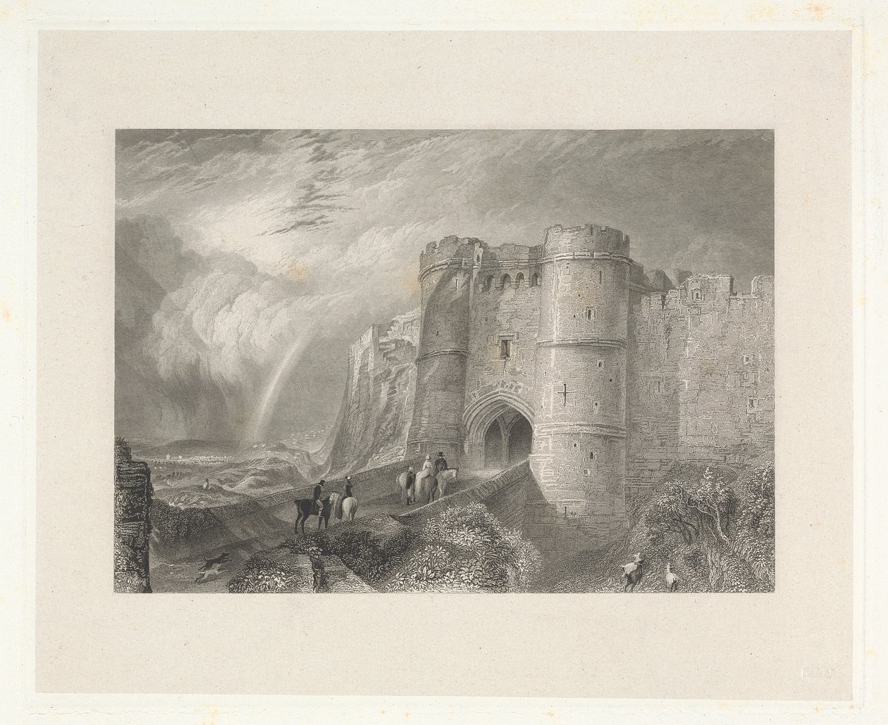 Hrad Carisbrook, Isle of Wight od Charles Westwood