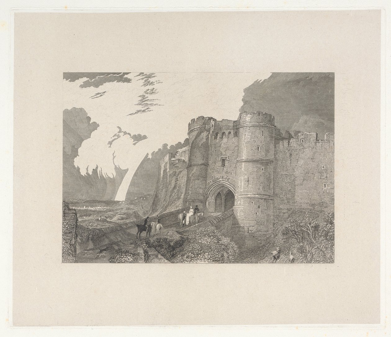 Carisbrook hrad, ostrov Wight od Charles Westwood