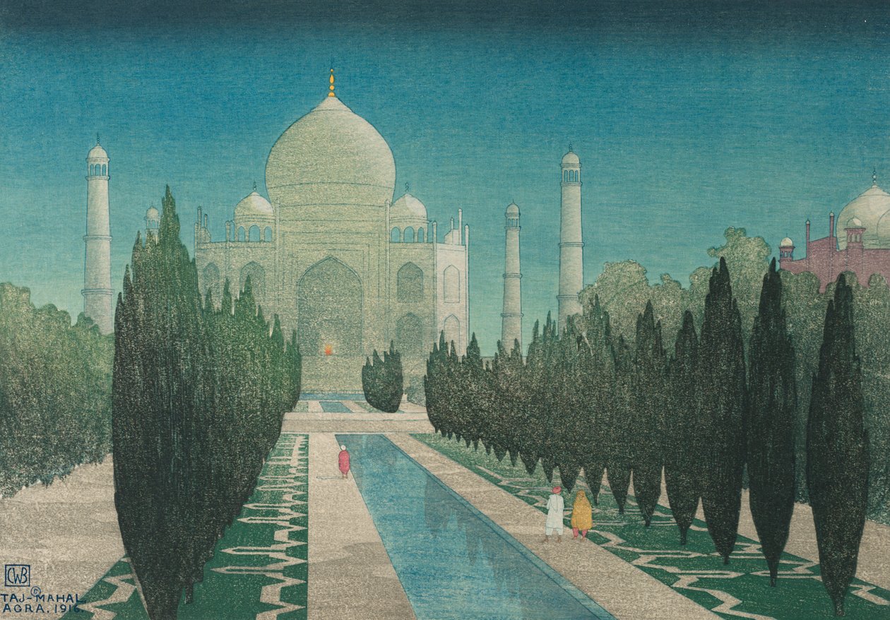 Tádž Mahal, Agra od Charles William Bartlett