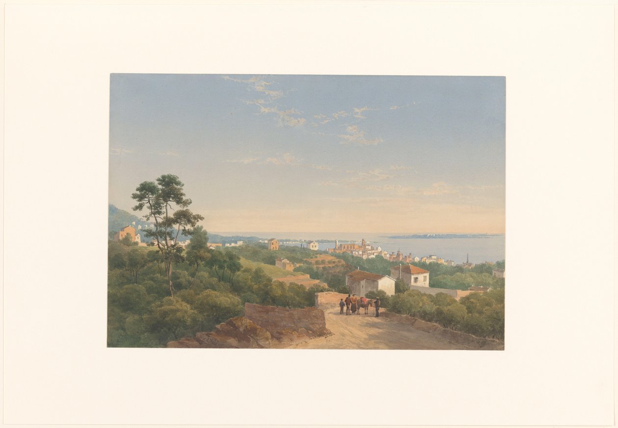 Pohled na Cannes od Charles William Meredith van de Velde
