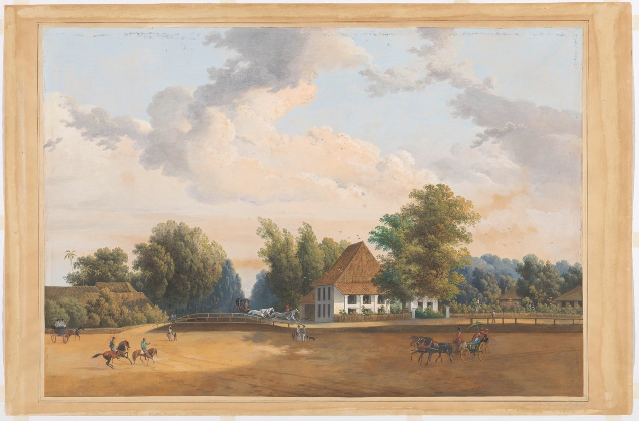 Pohled na Rijswijk Batavia od Charles William Meredith van de Velde