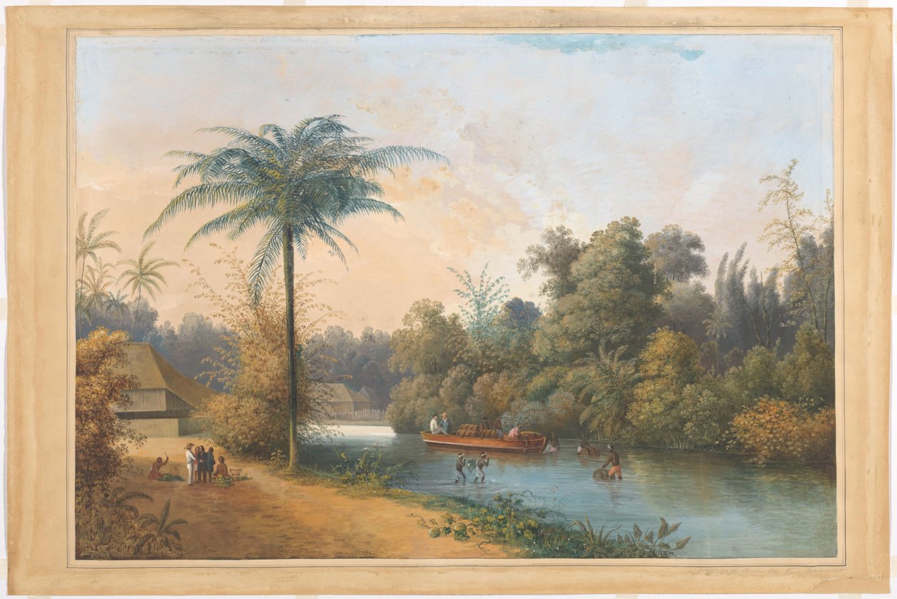 Vodopád v Tjiroek Betong Java od Charles William Meredith van de Velde