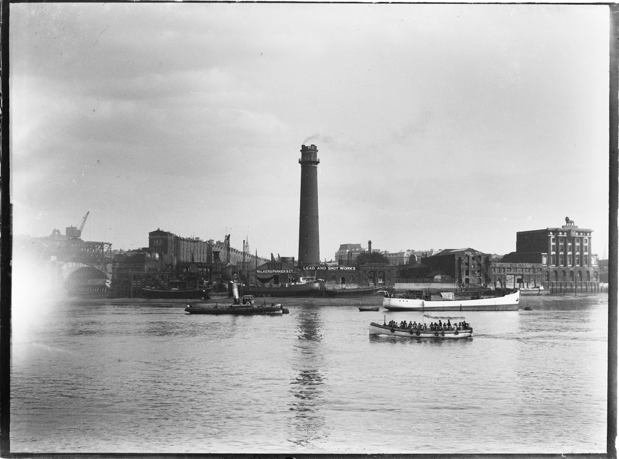 Shot Tower and Lead Works, Belvedere Road, Lambeth, Greater London Authority, 1936. od Charles William Prickett