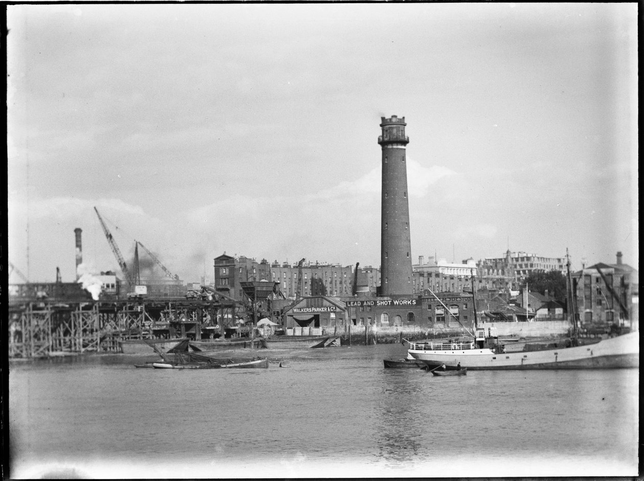Shot Tower and Lead Works, Belvedere Road, Lambeth, Greater London Authority, 1936. od Charles William Prickett