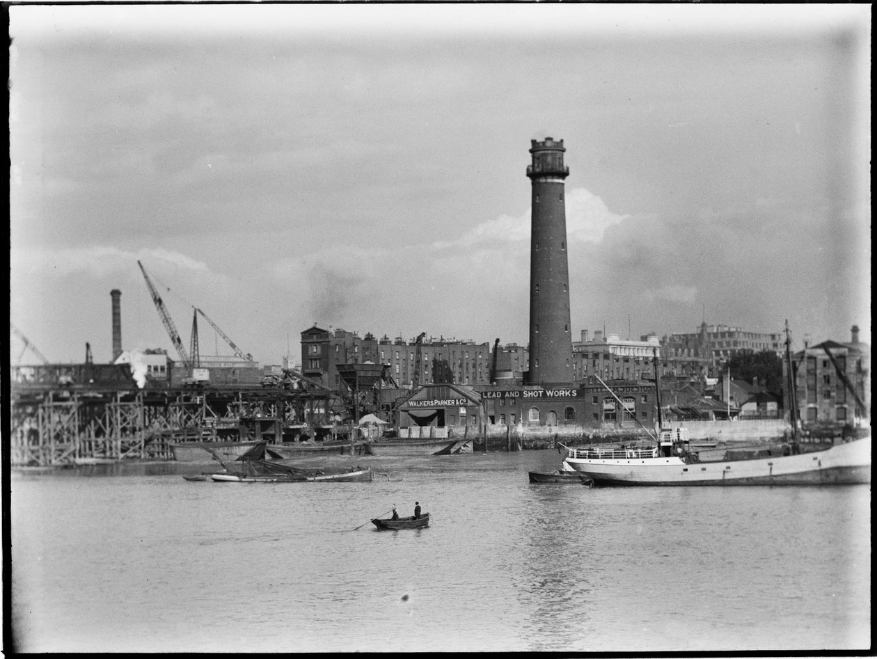 Shot Tower and Lead Works, Belvedere Road, Lambeth, Greater London Authority, 1936. od Charles William Prickett