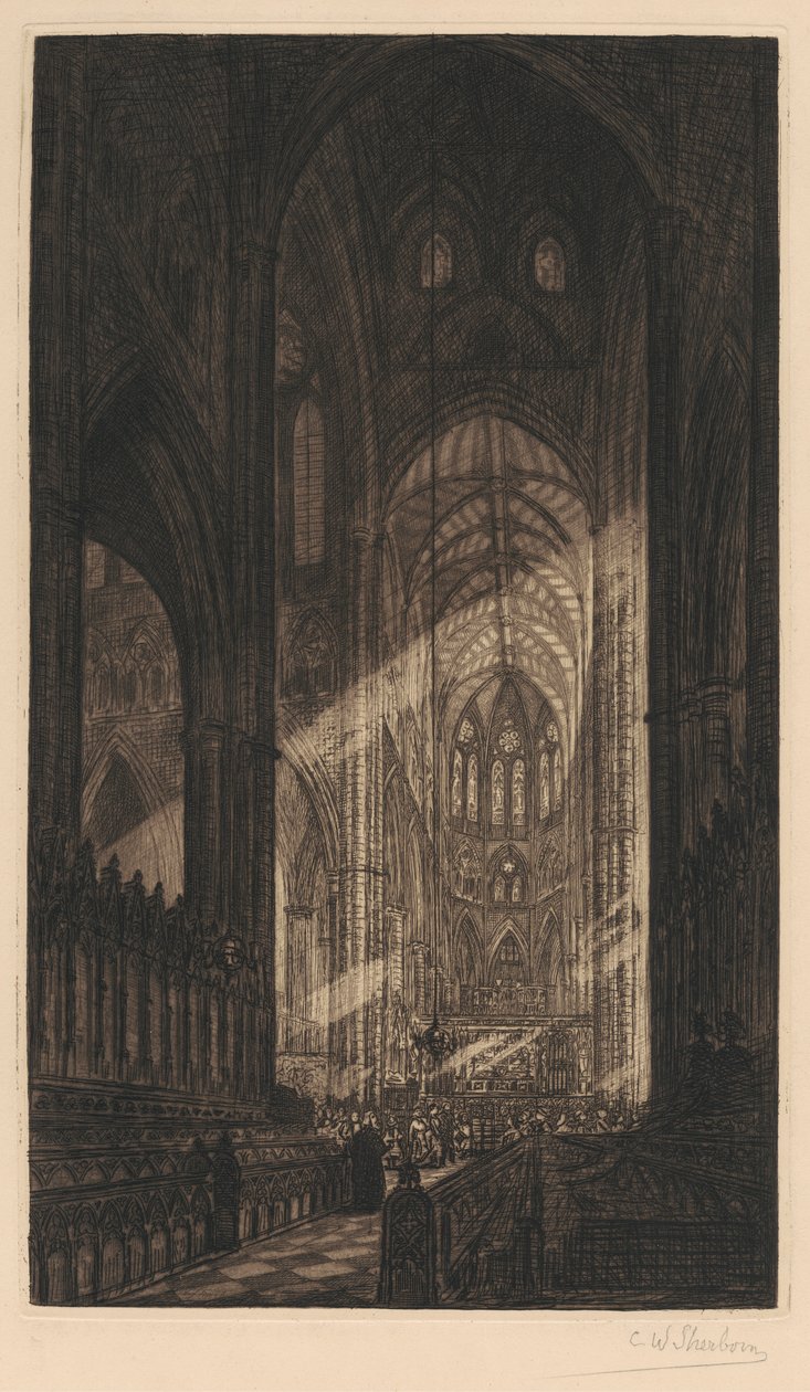 Westminsterské opatství od Charles William Sherborn