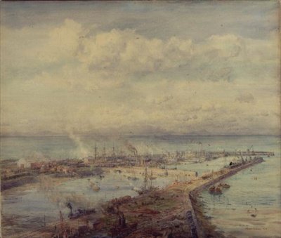 Přístav Troon, Cornwall od Charles William Wyllie
