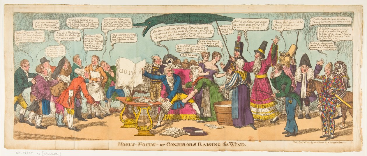 Hocus Pocus-or Conjurors Raising the Wind, 1. října 1814. od Charles Williams
