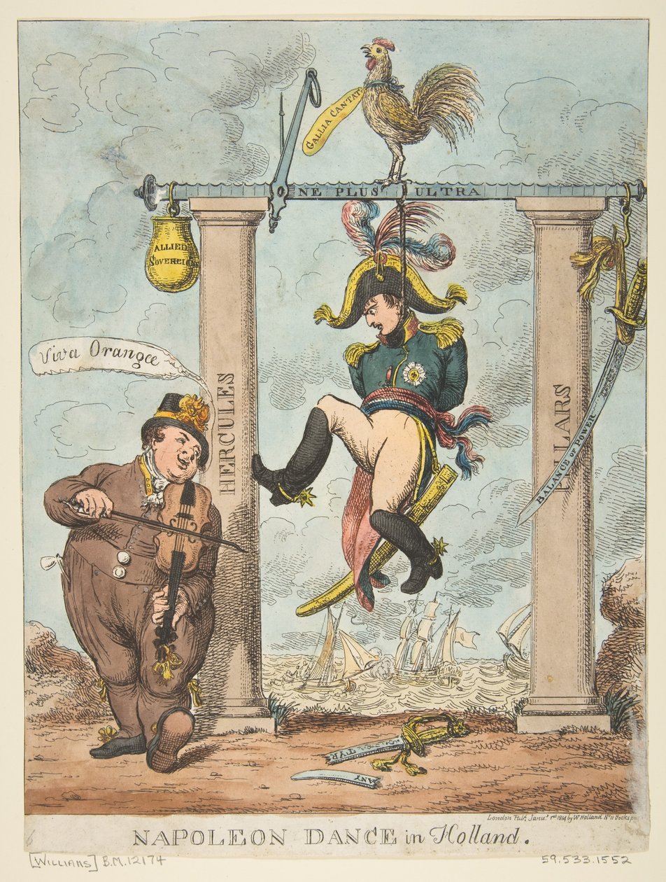 Napoleon Dance v Holandsku, 1. ledna 1814 od Charles Williams