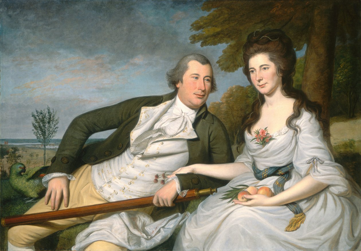 Benjamin a Eleanor Ridgely Lamingovi od Charles Willson Peale