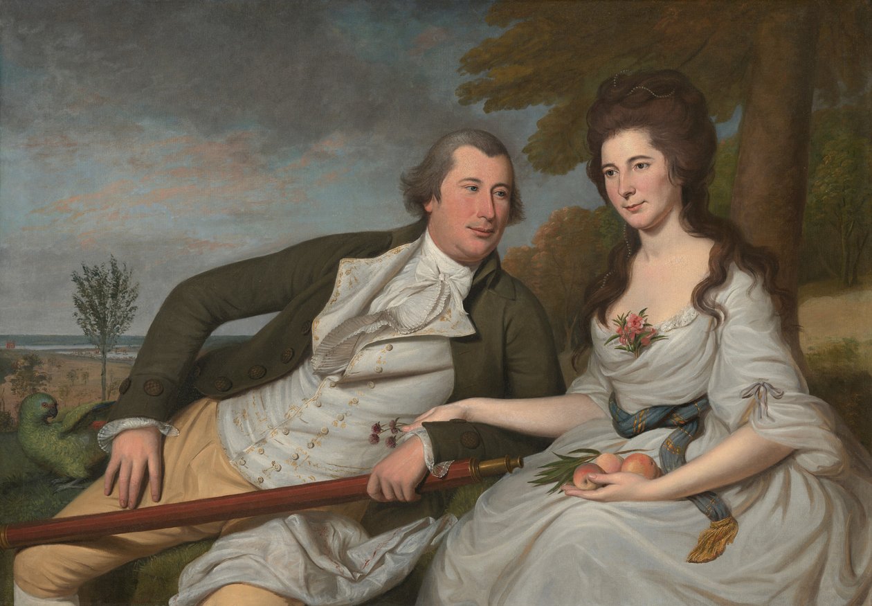 Benjamin a Eleanor Ridgely Lamingovi od Charles Willson Peale