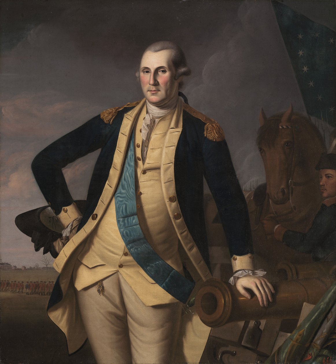 George Washington v bitvě o Princeton od Charles Willson Peale