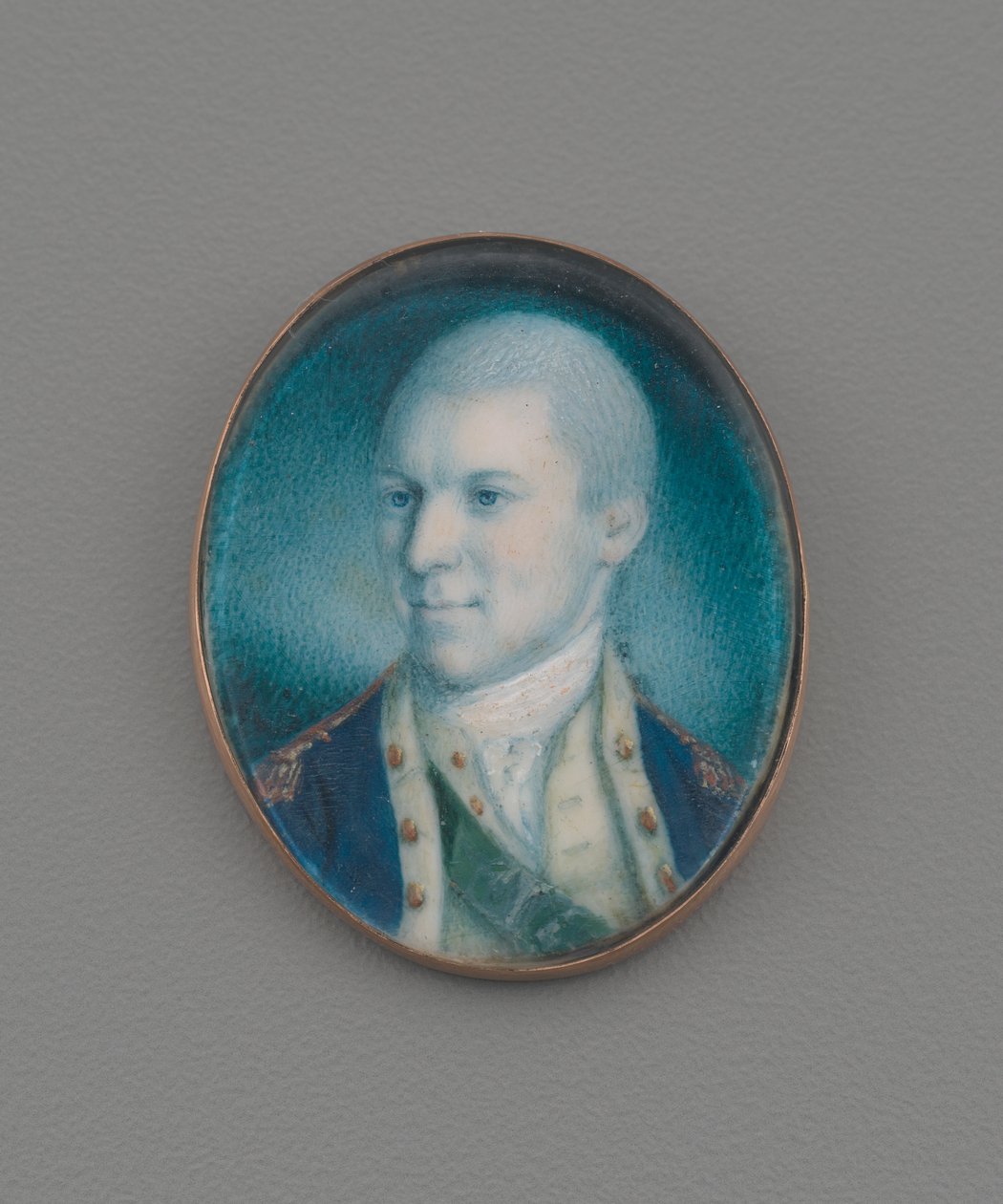 Podplukovník Alexander Hamilton, 1777 (wc na slonovině) od Charles Willson Peale