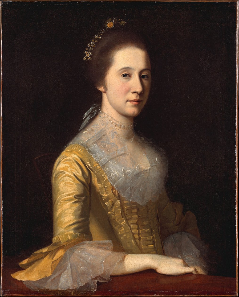 Margaret Strachanová, paní Thomas Harwoodová od Charles Willson Peale