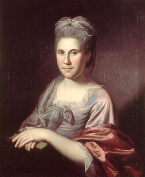 Paní Ann Borden Hopkinson (1746-1827) 1775 nebo 1778 od Charles Willson Peale